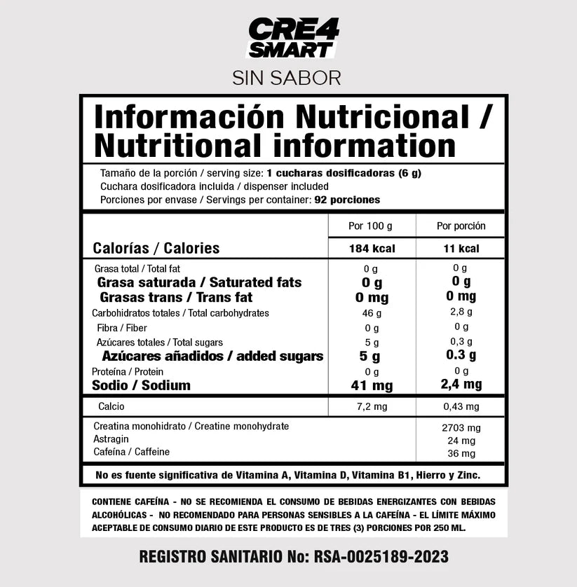 Cre4 Smart Sin Sabor