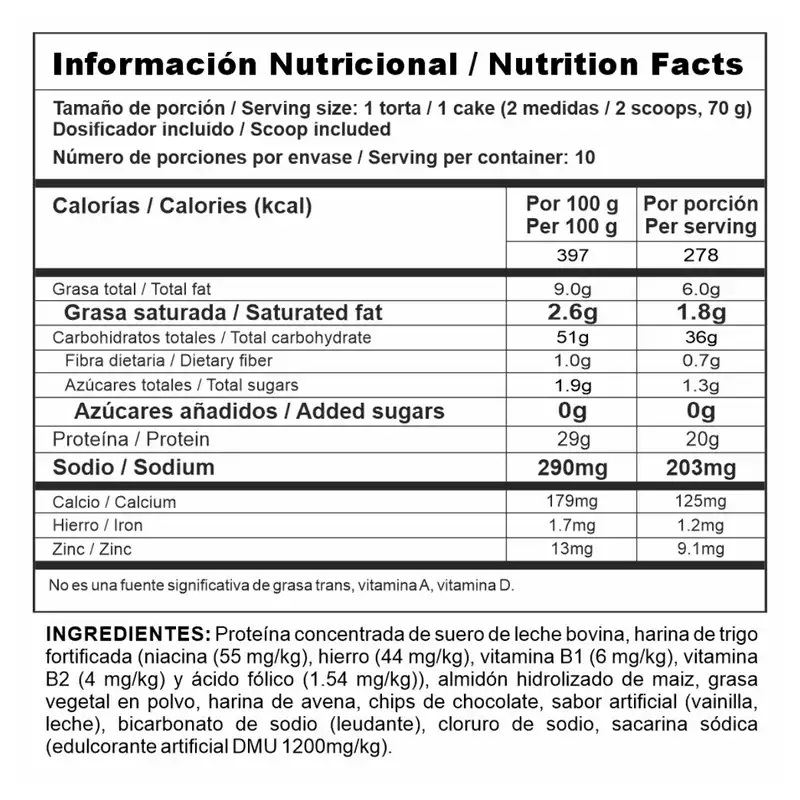 Protein Cake Vainilla