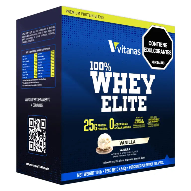 100% Whey Elite Vainilla 10 lb