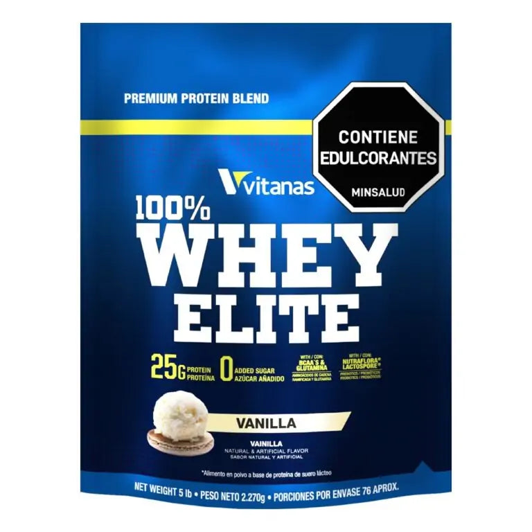 100% Whey Elite Vainilla 5 lb